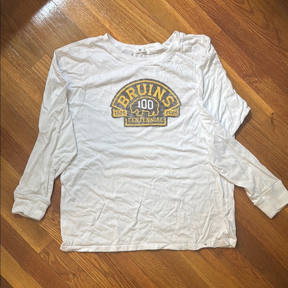 Bruins Centennial White Kids Shirt